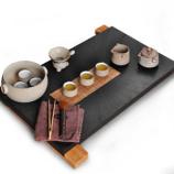 陶瓷茶具 套装古陶茶具乌金石茶盘 整套茶具