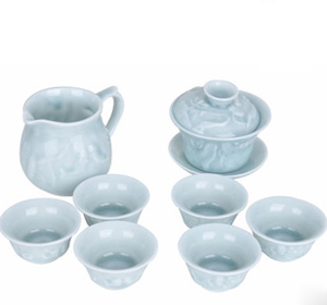 青瓷茶具 青瓷功夫茶具 整套茶具 瓷器套装