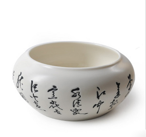 陶瓷手绘 茶洗杯洗 大码茶海 中国风