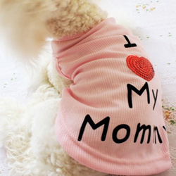 宠物MOM背心，宠物T恤，宠物服装，狗衣服